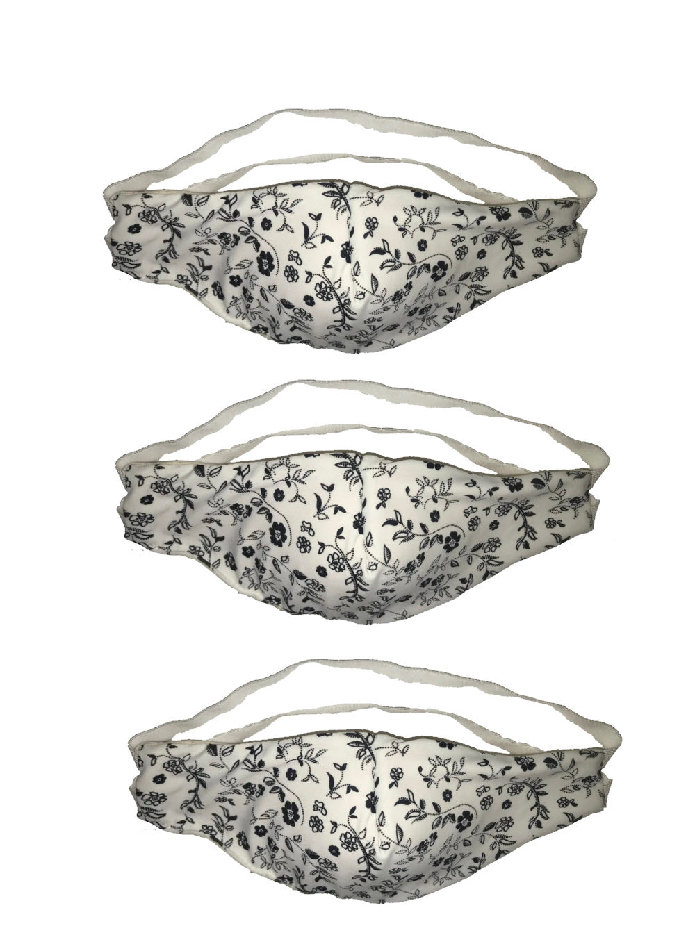 Reusable, 3-Layer, Padded Print Facemask (Pack of 3)