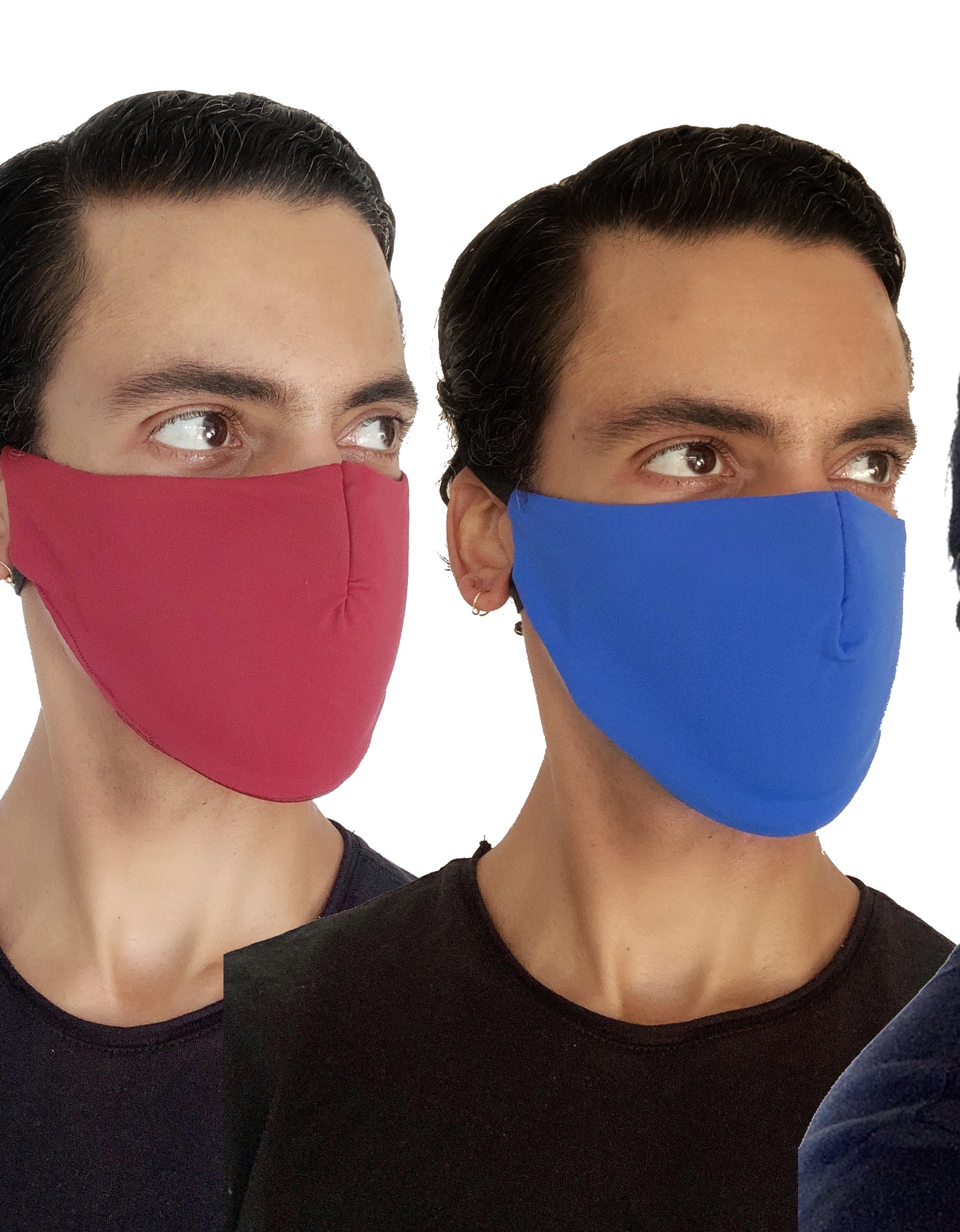 Reusable, 3-Layer, Padded Colour Facemask (Pack of 3)