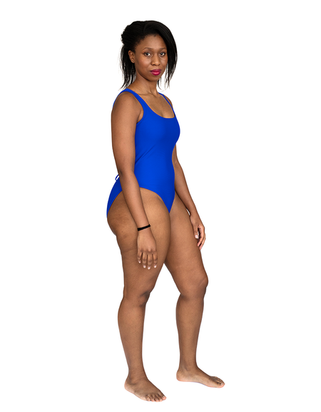 Square Neck One-piece | Midnight