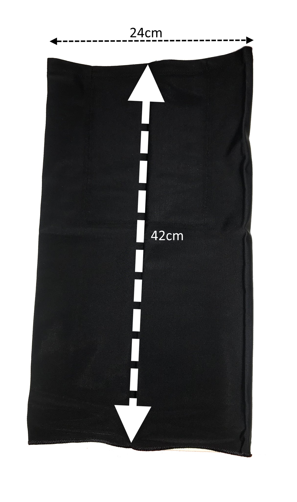 Black Face-buff with Pocket - Pack of 2