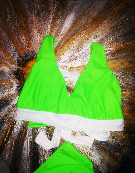 Cross Back Bikini Bra -  Solid Colours