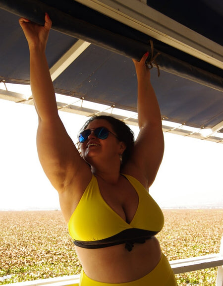 Cross Back Bikini Bra -  Solid Colours