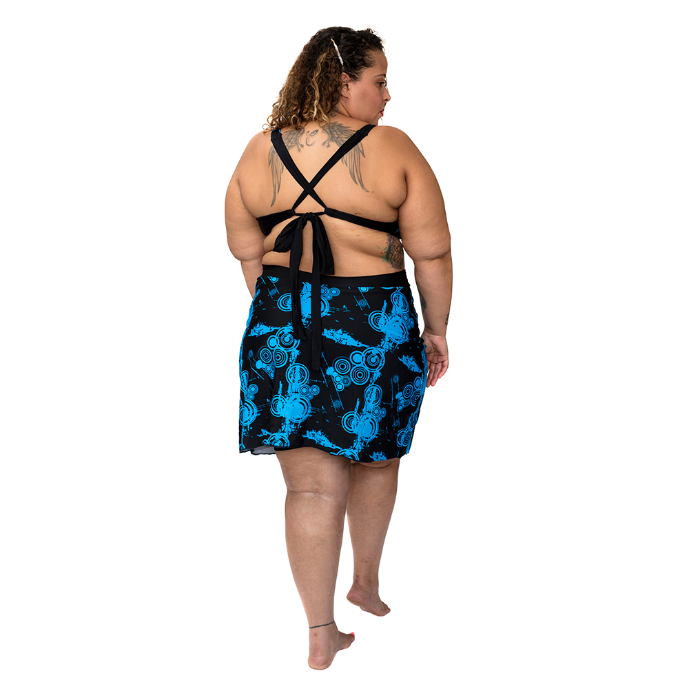 Wrap Skortini Skirt with Attached Shorts