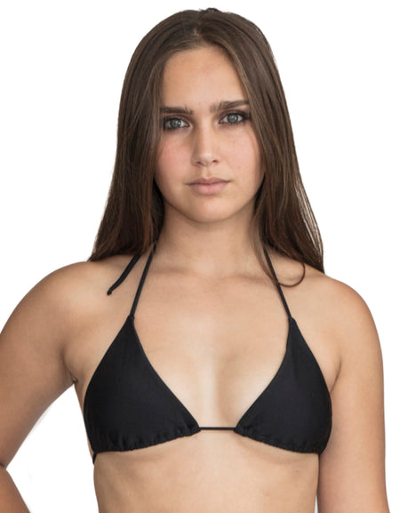 LLYLA Black Halterneck triangle Bikini bra